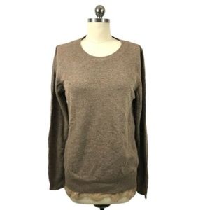 Maille Clu Brown Wool Sweater Large